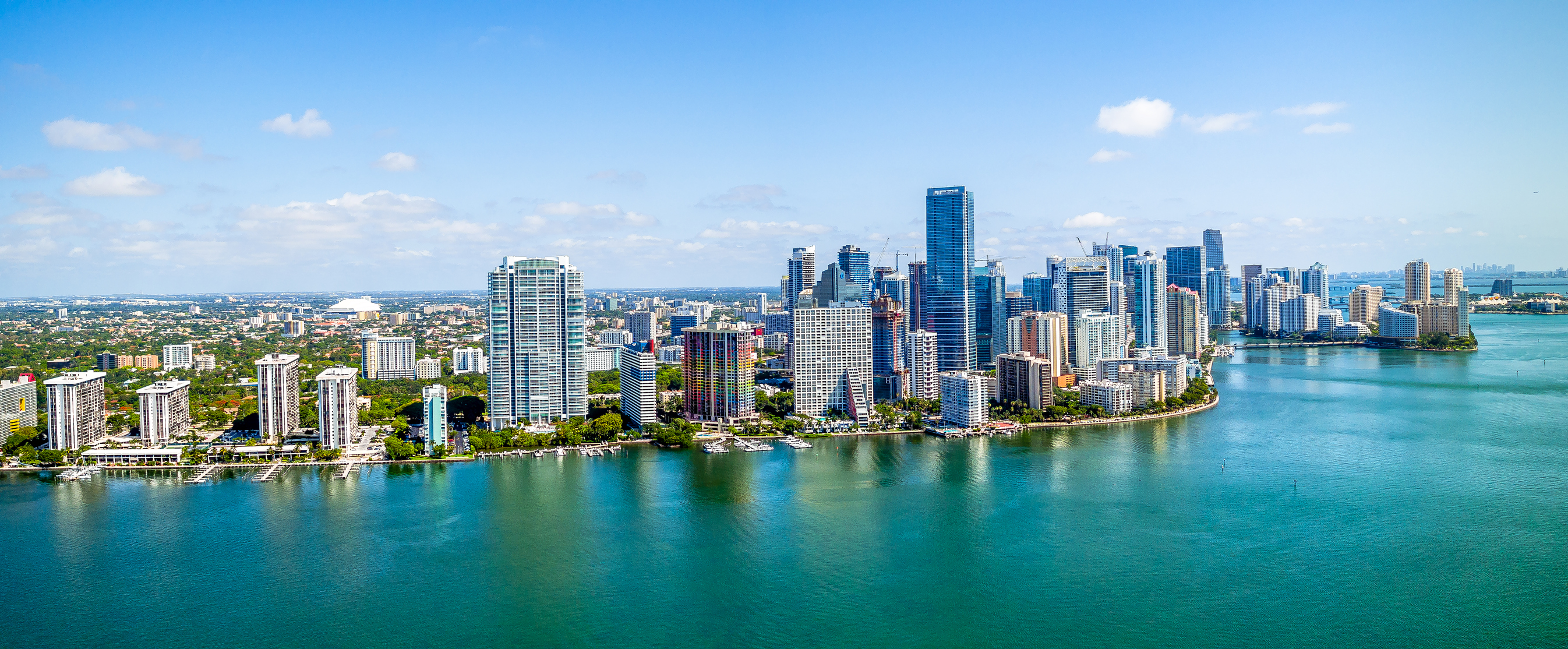 Panoramic Shot of the Downtown Miami